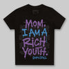 PURPLE Sneakers DopeSkill Toddler Kids T-shirt Mom, I Am A Rich Youth Graphic Streetwear - Black