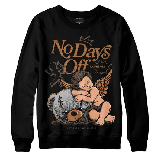 Jordan 1 Retro High OG Palomino DopeSkill Sweatshirt New No Days Off Graphic Streetwear - Black