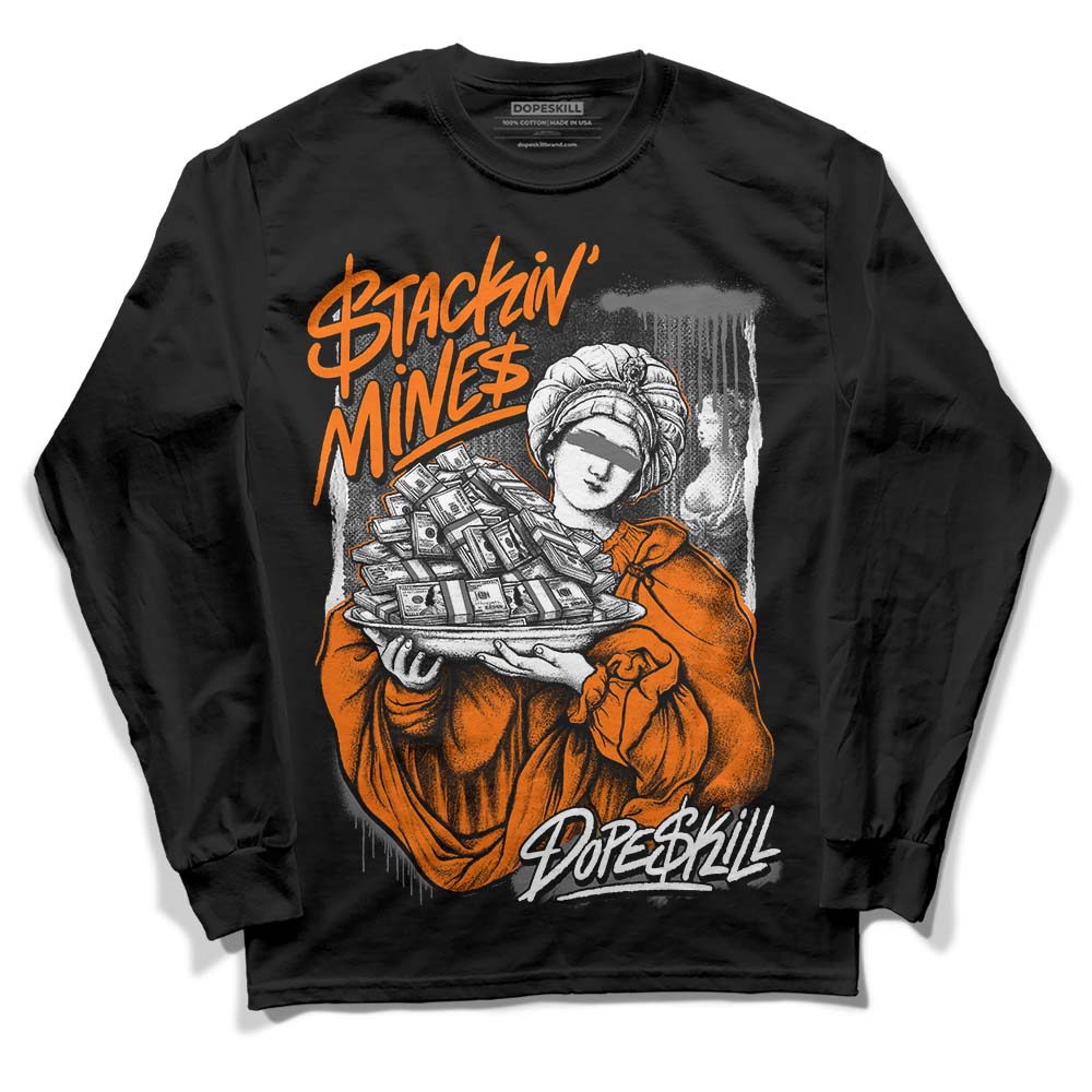 Jordan 3 Retro 'Fear Pack' DopeSkill Long Sleeve T-Shirt Stackin Mines Graphic Streetwear - Black