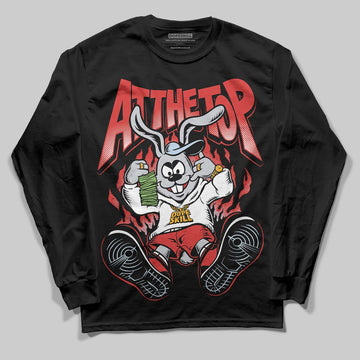 Jordan 6 “Reverse Infrared” DopeSkill Long Sleeve T-Shirt At The Top Graphic Streetwear - Black