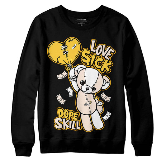 Jordan 4 "Sail" DopeSkill T-Shirt Love Sick Graphic Streetwear - Black 