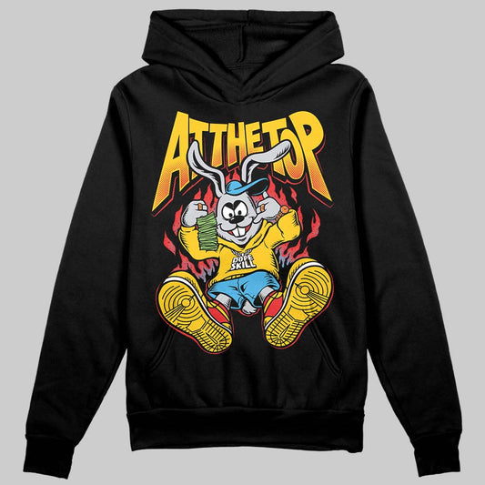 Yellow Sneakers DopeSkill Hoodie Sweatshirt At The Top Graphic Streetwear - black