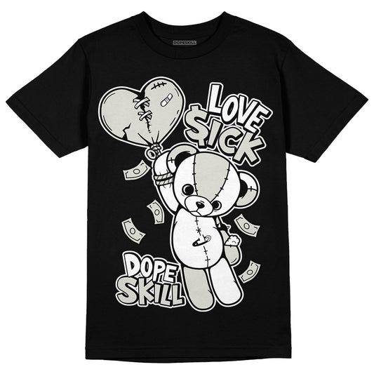 AJ 4 Military Black DopeSkill T-Shirt Love Sick Graphic