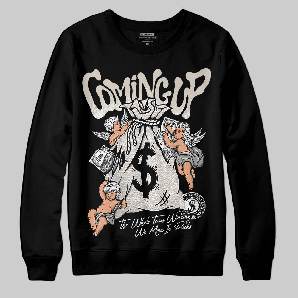 Jordan 3 Retro Pure Money DopeSkill Sweatshirt Money Bag Coming Up Graphic Streetwear - Black