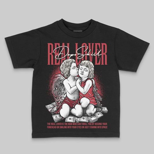Jordan 4 “Sierra Red" DopeSkill Toddler Kids T-shirt Real Lover Graphic Streetwear - Black