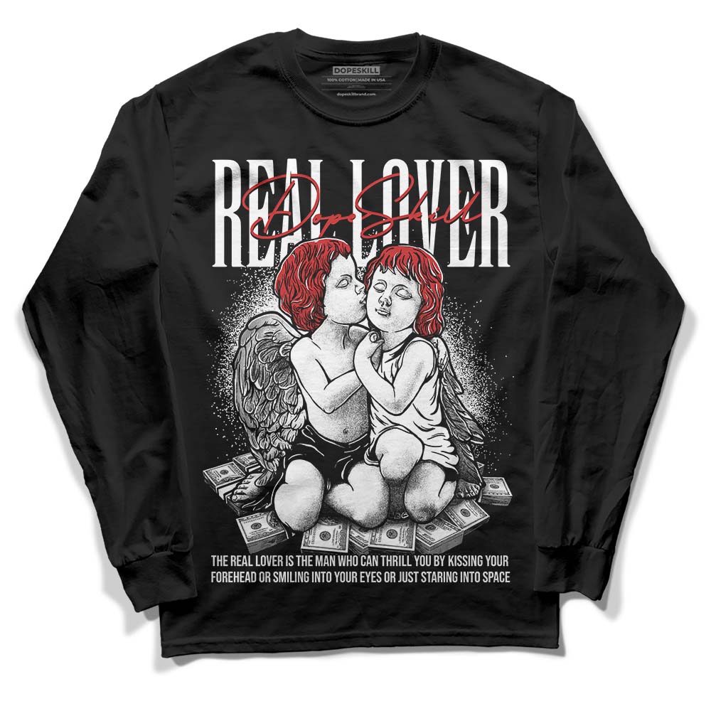 Jordan 1 High OG “Black/White” DopeSkill Long Sleeve T-Shirt Real Lover Graphic Streetwear - Black