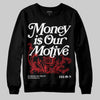 Rick Owens Leather Low Sneaker Black And Milk DopeSkill Sweatshirt Money Is Our Motive Typo Graphic Streetwear - Black