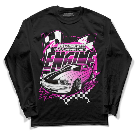 Dunk Low GS “Active Fuchsia” DopeSkill Long Sleeve T-Shirt ENGINE Tshirt Graphic Streetwear - Black