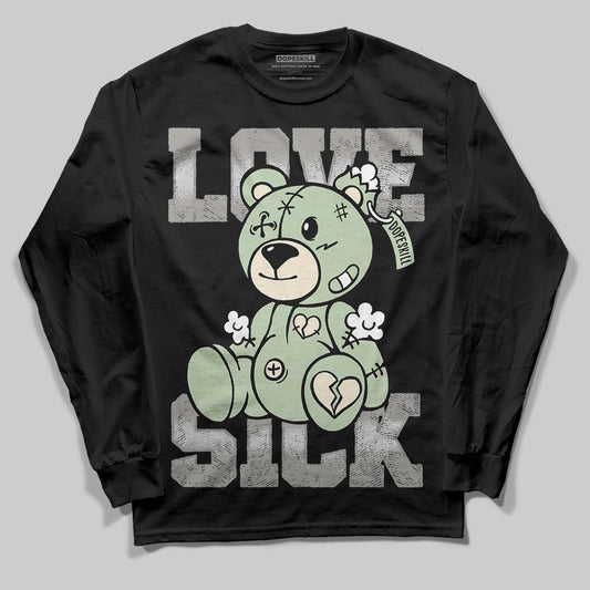 Jordan 4 WMNS “Seafoam” (2025) DopeSkill Long Sleeve T-Shirt Love Sick Graphic Streetwear - Black