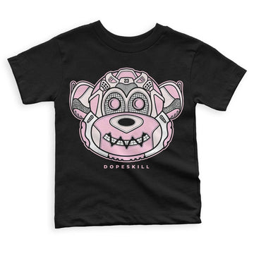 Dunk Low LX Pink Foam DopeSkill Toddler Kids T-shirt Monk Graphic Streetwear - Black