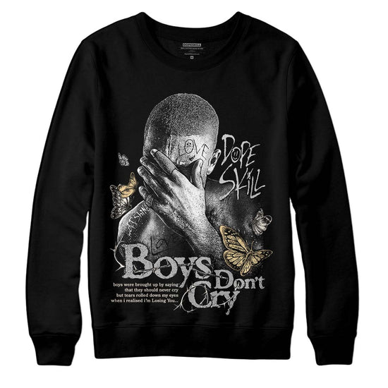 Jordan 3 “Off Noir” DopeSkill Sweatshirt Boys Don't Cry Graphic Streetwear - Black