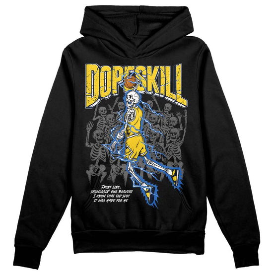 Dunk Low Vintage “Michigan” DopeSkill Hoodie Sweatshirt Thunder Dunk Graphic Streetwear - Black