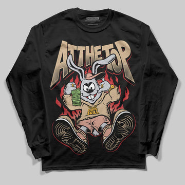 TAN Sneakers DopeSkill Long Sleeve T-Shirt At The Top Graphic Streetwear - Black