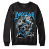 Jordan 1 High Retro OG “University Blue” DopeSkill Sweatshirt Money Loves Me Graphic Streetwear - Black