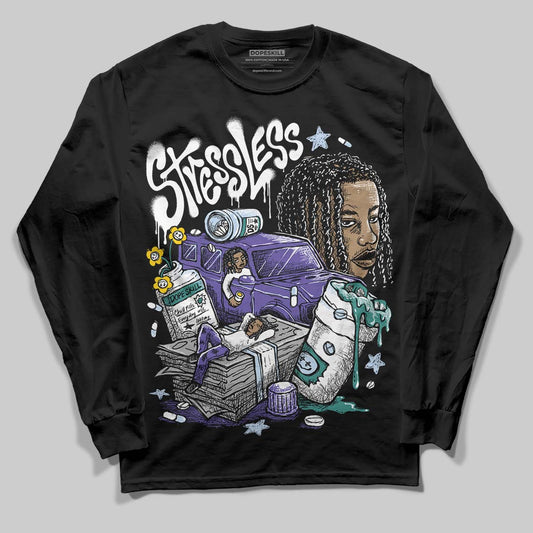 Jordan 5 OG “Grape” DopeSkill Long Sleeve T-Shirt Stressless Graphic Streetwear - Black