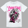 Jordan 1 Low GS “Fierce Pink” Dopeskill T-Shirt Money Loves Me Graphic Streetwear - White