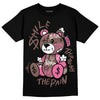 Dunk Low Smokey Mauve Playful Pink DopeSkill T-Shirt Smile Through The Pain Graphic Streetwear - Black