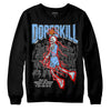 Jordan 9 Powder Blue DopeSkill Sweatshirt Thunder Dunk Graphic Streetwear - Black