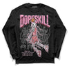 Valentine's Day Collection DopeSkill Long Sleeve T-Shirt Thunder Dunk Graphic Streetwear - Black