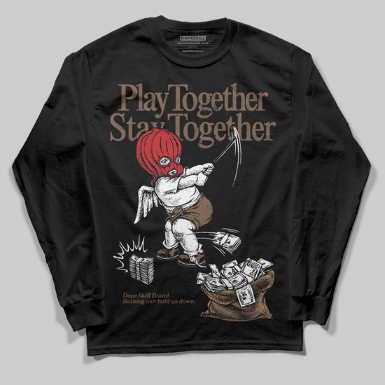 Jordan 9 'Olive' DopeSkill Long Sleeve T-Shirt Play together, Stay together Graphic Streetwear - Black