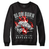 Jordan 1 Retro Low OG Black Cement DopeSkill Sweatshirt Slow Burn Graphic Streetwear - Black