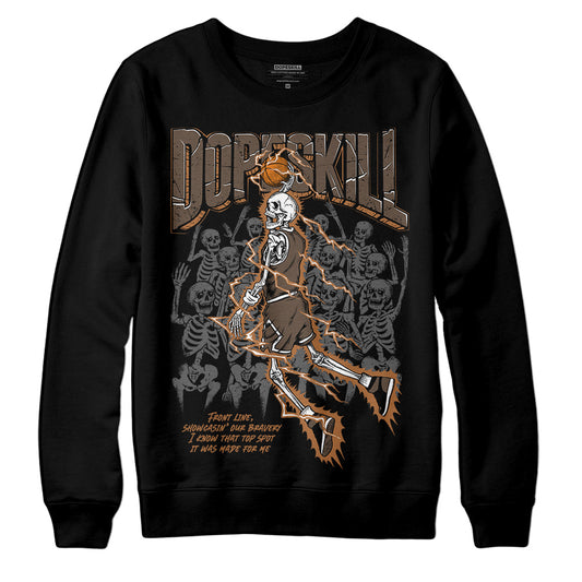 Jordan 1 Retro High OG Palomino DopeSkill Sweatshirt Thunder Dunk Graphic Streetwear - Black