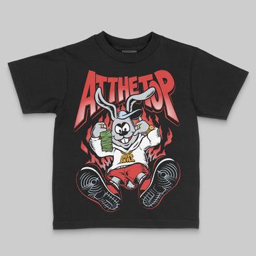 Jordan 6 “Reverse Infrared” DopeSkill Toddler Kids T-shirt At The Top Graphic Streetwear - Black