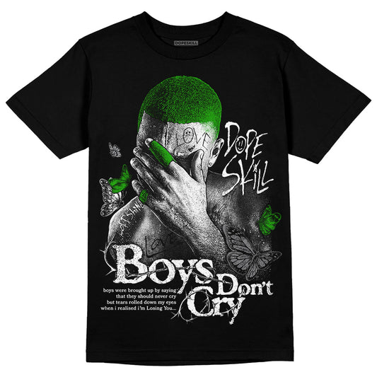 Jordan 4 Retro 'Wet Cement' DopeSkill T-Shirt Boys Don't Cry Graphic Streetwear - Black