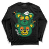 Green Sneakers DopeSkill Long Sleeve T-Shirt New Double Bear Graphic Streetwear - Black