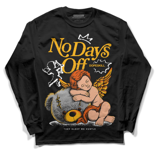 Dunk Low Championship Goldenrod (2021) DopeSkill Long Sleeve T-Shirt New No Days Off Graphic Streetwear - Black