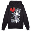 Jordan 4 “Bred Reimagined” DopeSkill Hoodie Sweatshirt Love Sick Graphic Streetwear - Black