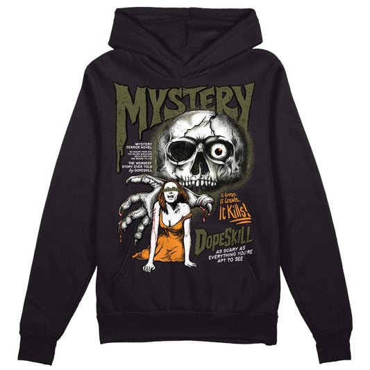 Jordan 5 "Olive" DopeSkill Hoodie Sweatshirt Mystery Ghostly Grasp Graphic Streetwear - Black 