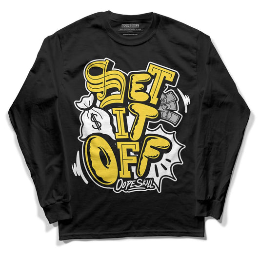 Jordan 4 Tour Yellow Thunder DopeSkill Long Sleeve T-Shirt Set It Off Graphic Streetwear - black
