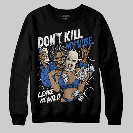 Jordan 1 Low Travis Scott x Fragment DopeSkill Sweatshirt Don't Kill My Vibe Graphic Streetwear - Black