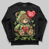 Dunk Low Pro SB 'Fruity Pack - Green Apple' DopeSkill Long Sleeve T-Shirt Broken Bear Graphic Streetwear - Black