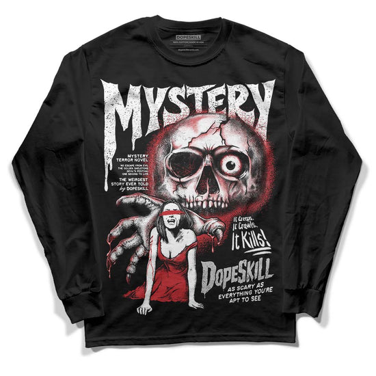 Jordan 12 “Red Taxi” DopeSkill Long Sleeve T-Shirt Mystery Ghostly Grasp Graphic Streetwear - Black