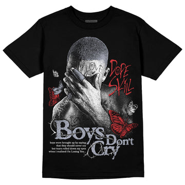 Jordan 4 “Bred Reimagined” DopeSkill T-Shirt Boys Don't Cry Graphic Streetwear - Black