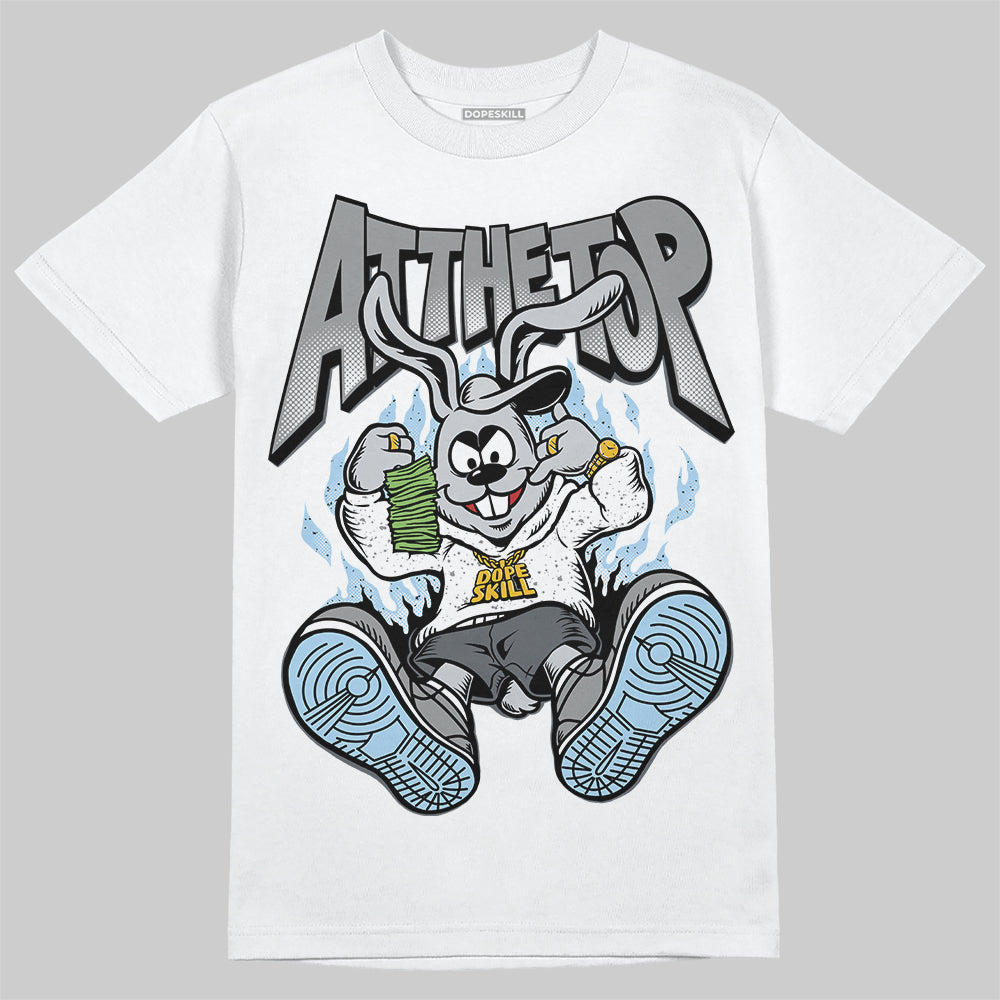 Jordan 5 Retro Wolf Grey (2026) DopeSkill T-Shirt At The Top Graphic Streetwear - White