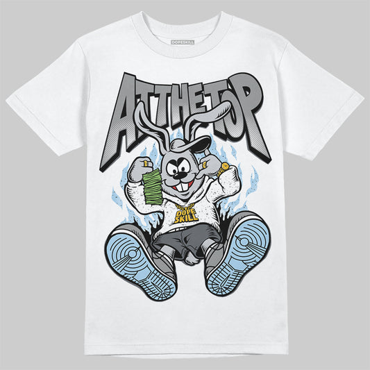 Jordan 5 Retro Wolf Grey (2026) DopeSkill T-Shirt At The Top Graphic Streetwear - White