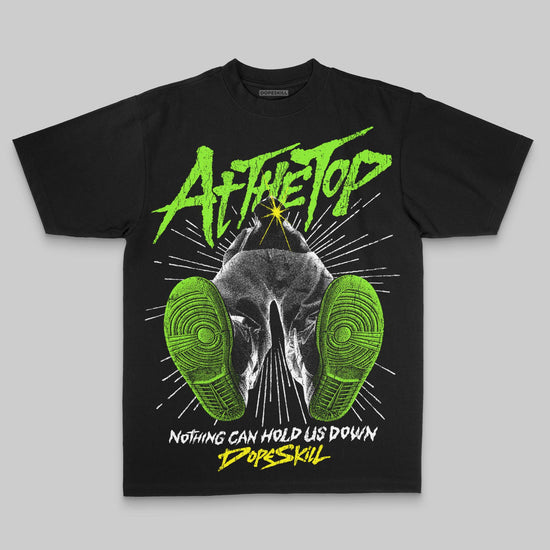 Neon Green Oversize Print Nothing Can Hold US Down DopeSkill Graphic Premium T-shirt Streetwear - Black