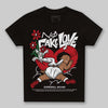 Jordan 5 Retro Fire Red Black Tongue (2025) DopeSkill Toddler Kids T-shirt No Fake Love Graphic Streetwear - Black