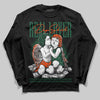 Dunk Low Team Dark Green Orange DopeSkill Long Sleeve T-Shirt Real Lover Graphic Streetwear - Black