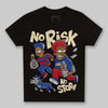 Jordan 4 “Rare Air” DopeSkill Toddler Kids T-shirt No Risk No Story Graphic Streetwear - Black