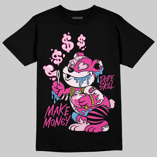 Pink Sneakers DopeSkill T-Shirt Make Money Graphic Streetwear - Black