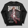 Nigel Sylvester x Jordan 1 Low OG “Nitro” DopeSkill Long Sleeve T-Shirt Thunder Dunk Graphic Streetwear - Black