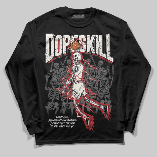Nigel Sylvester x Jordan 1 Low OG “Nitro” DopeSkill Long Sleeve T-Shirt Thunder Dunk Graphic Streetwear - Black