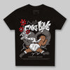 Jordan 4 Retro Cave Stone DopeSkill Toddler Kids T-shirt No Fake Love Graphic Streetwear - Black