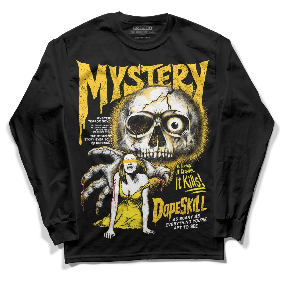 Jordan 4 Retro “Vivid Sulfur” DopeSkill Long Sleeve T-Shirt Mystery Ghostly Grasp Graphic Streetwear - Black 