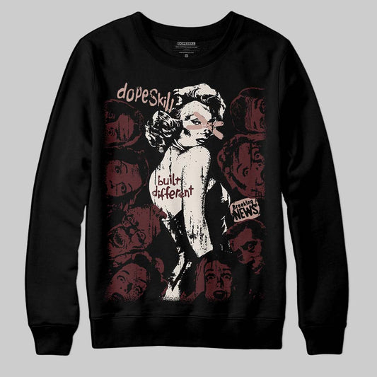 Jordan 11 “China” DopeSkill Sweatshirt Built Different Graphic Streetwear - Black