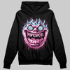 Pink Sneakers DopeSkill Hoodie Sweatshirt Hellfire Graphic Streetwear - black